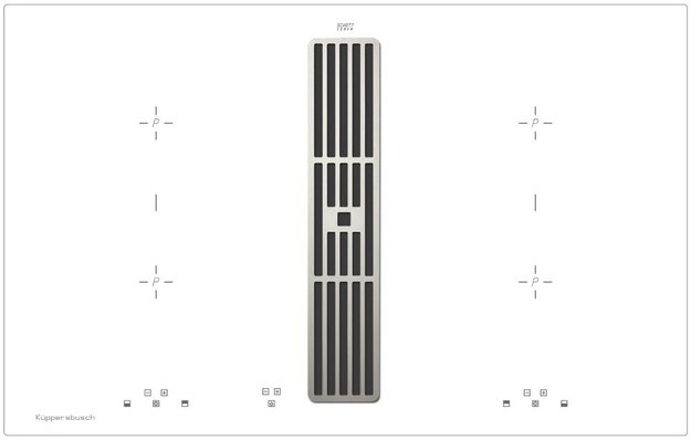 Варочная панель с вытяжкой Kuppersbusch KMI 8500.0 WR Stainless Steel (preview 1)