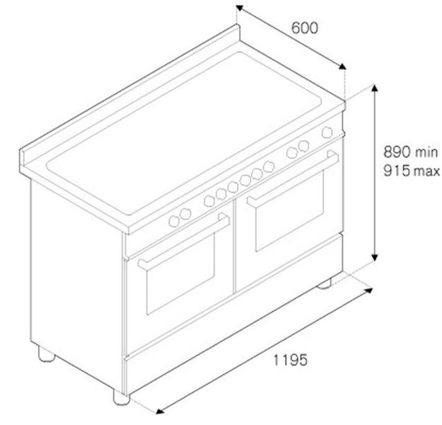 Варочный центр Bertazzoni HER120 6G MFE D CRT (фото 4) Варочный центр Bertazzoni HER120 6G MFE D CRT (preview 4)