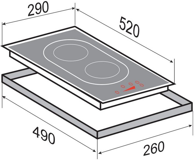 Стеклокерамическая варочная панель Zigmund Shtain CI 29.3 W (preview 4)