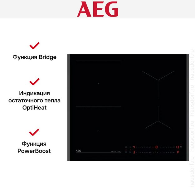 Варочная панель AEG TO64IB00FB (фото 2) Варочная панель AEG TO64IB00FB (preview 2)