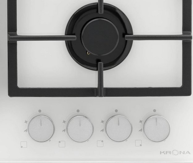 Газовая варочная панель KRONA NEBEL 60 WH W (preview 3)