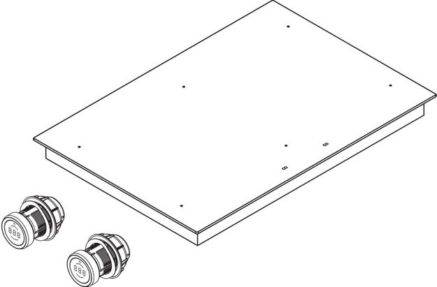 Варочная панель с вытяжкой и установочным комплектом BORA PKAS3FI (1xPKAS3, 2xPKFI3, 1xEFBV90, 1xEFS375, 1xEFV) (preview 9)