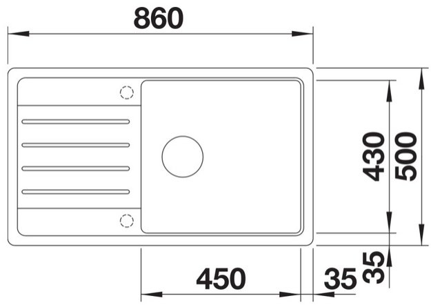 Мойка BLANCO LEGRA XL 6 S Silgranit антрацит (фото 4) Мойка BLANCO LEGRA XL 6 S Silgranit антрацит (preview 4)