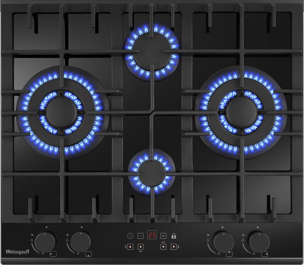 Варочная панель Weissgauff HGG 642 BGH Double Wok Timer (preview 1)