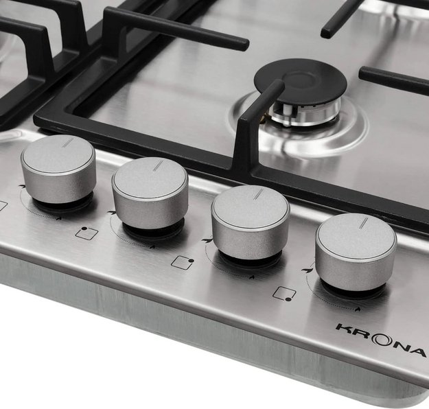 Газовая варочная панель KRONA NEBEL 60 IX W (preview 4)