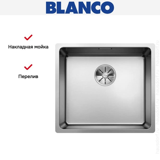 Мойка Blanco Andano 450-U нержавеющая сталь (фото 8) Мойка Blanco Andano 450-U нержавеющая сталь (preview 8)