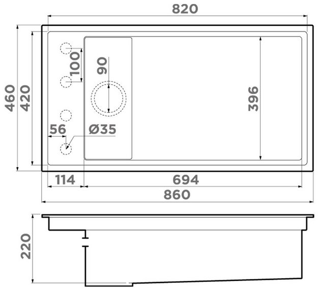 Мойка Omoikiri Kinaru Pro 86-U/I GB (preview 8)