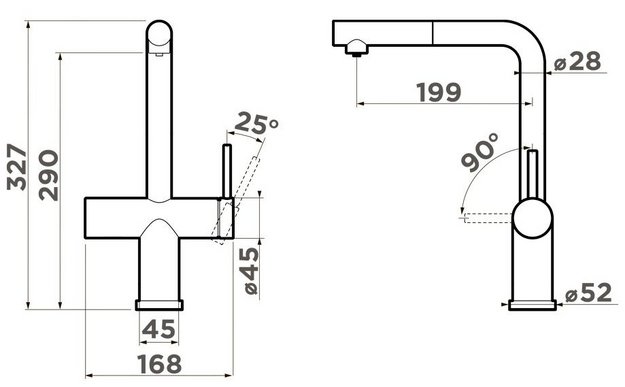 Смеситель Omoikiri KARATSU-S BN нержавеющая сталь (preview 6)