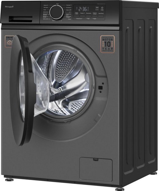 Стиральная машина Weissgauff WM 601411 Inverter Steam Grey (preview 5)