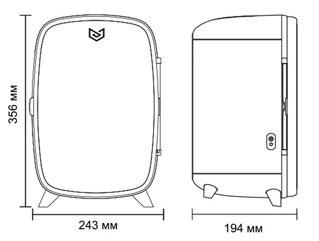 Холодильник для косметики и напитков Meyvel MB-06C1W (фото 5) Холодильник для косметики и напитков Meyvel MB-06C1W (preview 5)