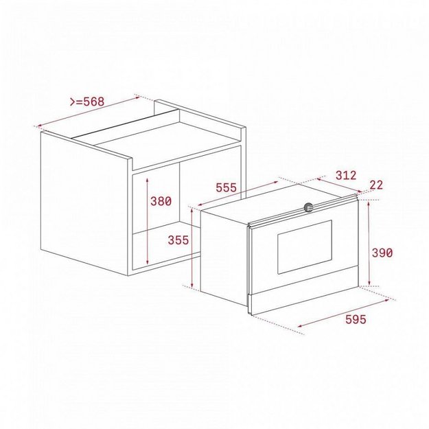 Встраиваемая микроволновая печь Teka MWR 22 BI VANILLA-OB (фото 8) Встраиваемая микроволновая печь Teka MWR 22 BI VANILLA-OB (preview 8)