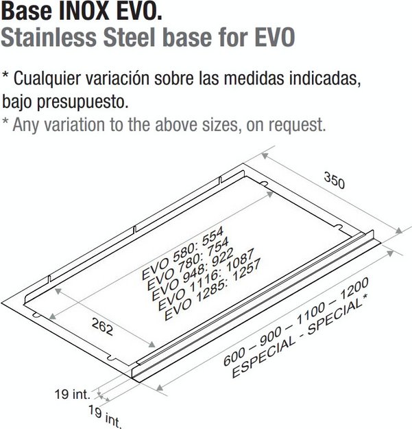 Встраиваемая вытяжка Pando EVO/580 INOX V.1050 ECO PLUS (preview 3)