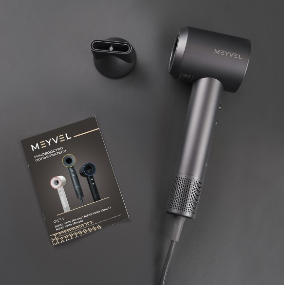 Настенный фен Meyvel MF12-1600 Серый (Gray) (preview 7)