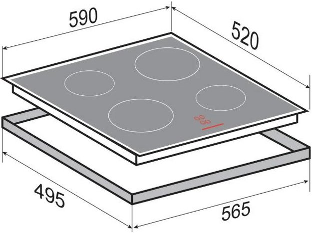 Стеклокерамическая варочная панель Zigmund Shtain CI 30.6 W (preview 4)