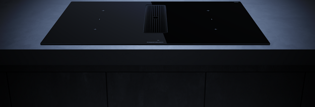 Индукционная варочная панель с вытяжкой Kuppersbusch KMI 8350.0 SR Black Velvet (preview 2)