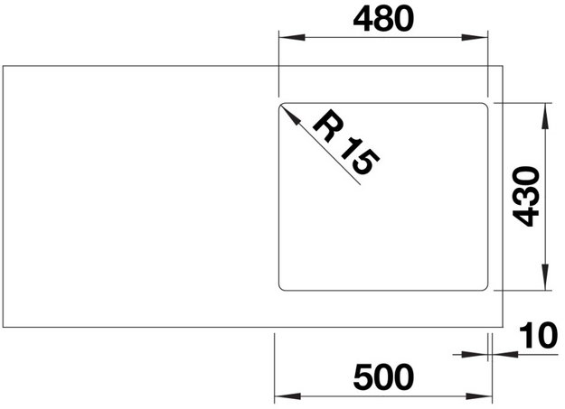 Мойка BLANCO SOLIS 450-IF нержавеющая сталь (preview 4)