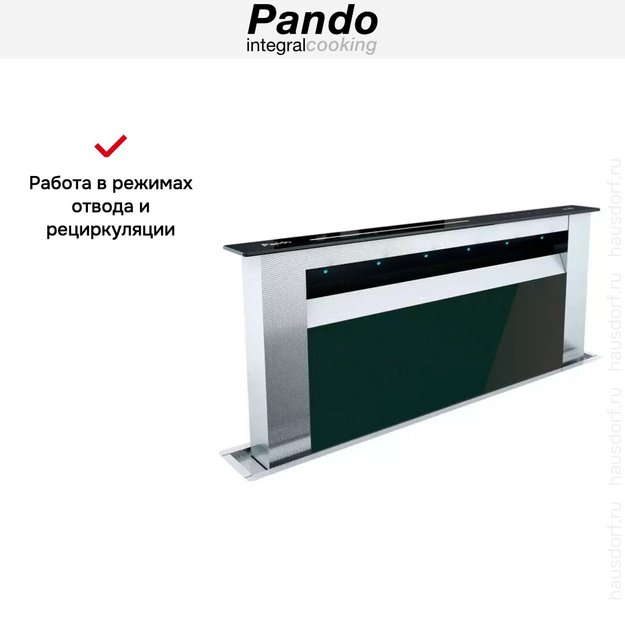 Встраиваемая в столешницу вытяжка Pando E-350/90 IX-CR NE 1350 INT/EXT (preview 7)