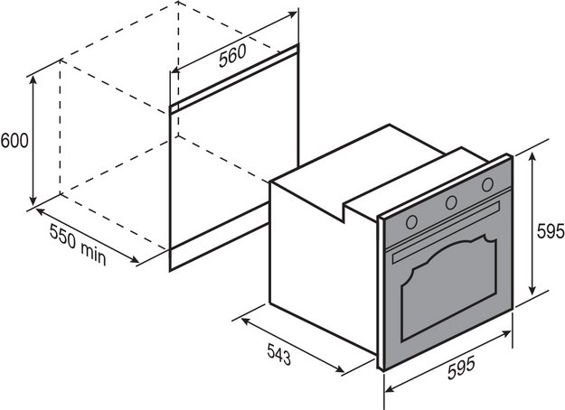 Электрический духовой шкаф Zigmund Shtain E 161 X (preview 5)