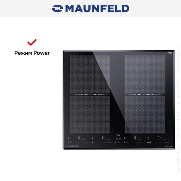 Индукционная варочная панель Maunfeld CVI594SF2BK LUX Inverter (фото 8) Индукционная варочная панель Maunfeld CVI594SF2BK LUX Inverter (preview 8)