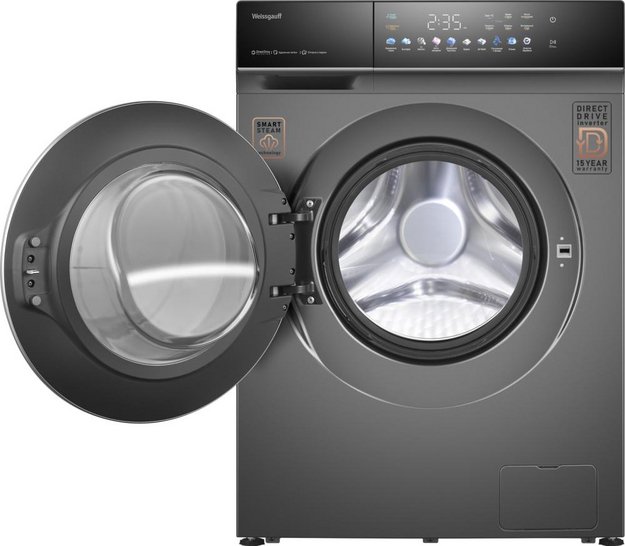 Стиральная машина Weissgauff WMD 62210 Direct Drive Touch Inverter Steam Grey (preview 2)