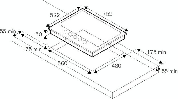 Варочная панель Bertazzoni P755CHERAG (preview 3)