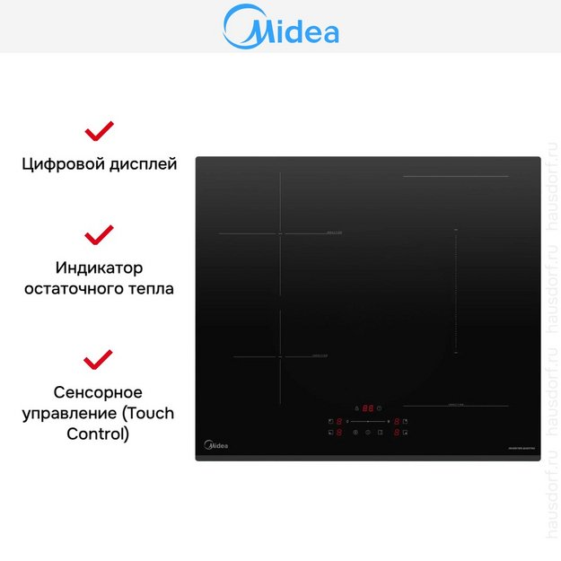 Варочная панель индукционная Midea MIH65783F (preview 9)