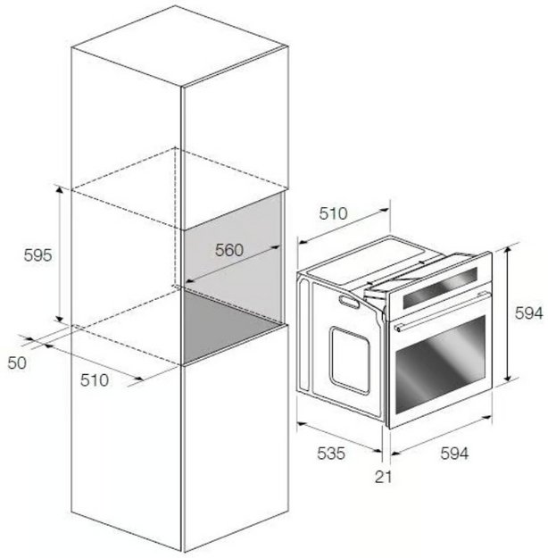 Духовой шкаф Fulgor Milano FQO 6010 P MT X (фото 2) Духовой шкаф Fulgor Milano FQO 6010 P MT X (preview 2)