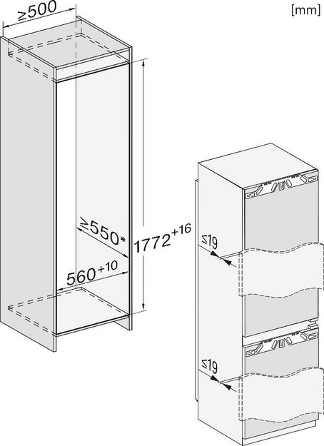Встраиваемый холодильник Miele KFN 7774 B (preview 6)