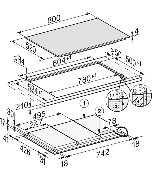 Варочная панель Miele KM 7878-1 FL Diamond (preview 3)