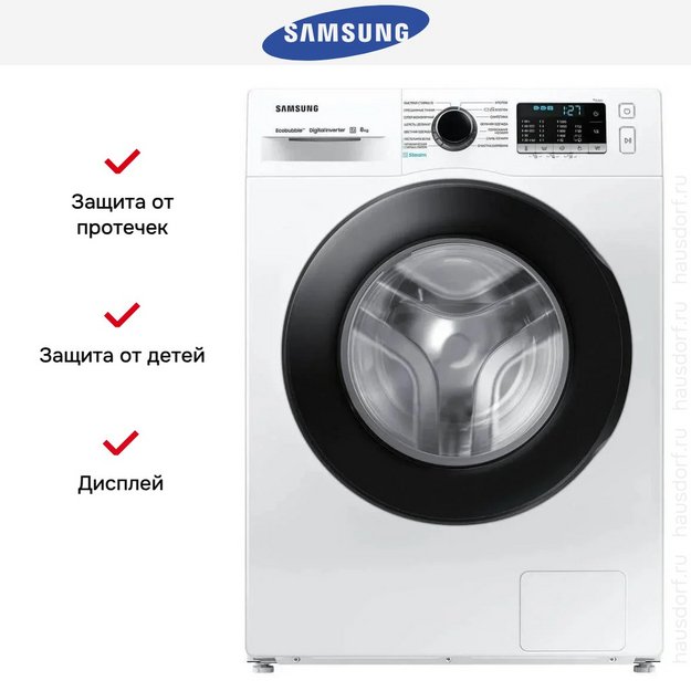 Стиральная машина Samsung WW80AGAS21AELP (preview 9)