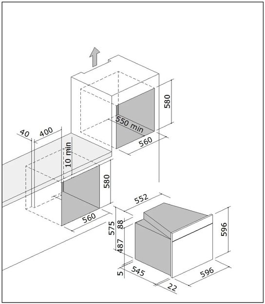Духовой шкаф Barazza 1FVLTBS белое стекло (фото 9) Духовой шкаф Barazza 1FVLTBS белое стекло (preview 9)