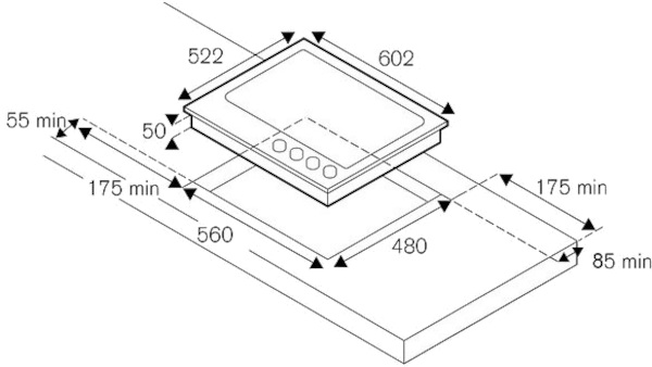 Варочная панель Bertazzoni P604LHERAG (preview 3)