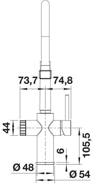 Смеситель 3-в-1 Blanco CATRIS-S Flexo Filter 526706 нержавеющая сталь (preview 4)