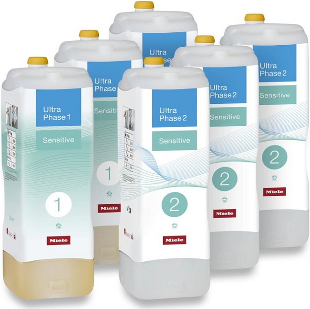 Набор средств для стирки Miele UltraPhase Sensitive (6 шт) (фото 1) Набор средств для стирки Miele UltraPhase Sensitive (6 шт) (preview 1)