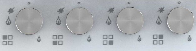 Газовая стеклянная варочная панель Korting HGG 6825 CTW (preview 3)