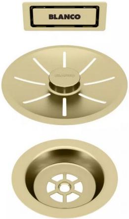 Набор декоративных элементов C-overflow и InFino® Satin Gold (одна чаша) Blanco 203476 (preview 1)