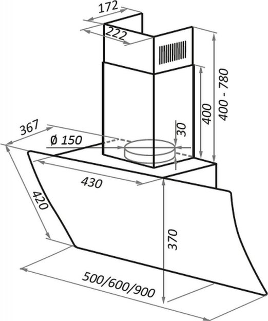 Кухонная вытяжка MAUNFELD Sky Star Chef 90 бежевый (фото 20) Кухонная вытяжка MAUNFELD Sky Star Chef 90 бежевый (preview 20)