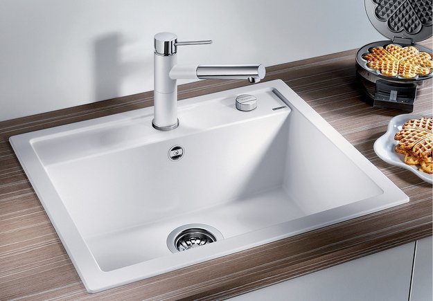 Мойка BLANCO DALAGO 6 Silgranit мягкий белый, клапан-автомат (фото 2) Мойка BLANCO DALAGO 6 Silgranit мягкий белый, клапан-автомат (preview 2)
