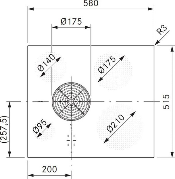 Индукционная варочная панель со встроенной вытяжкой BORA PURSA2R (preview 3)