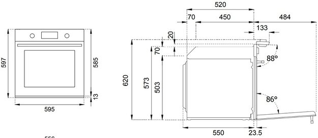 Духовой шкаф с паром Bertazzoni F6011MODVPTX/23 (фото 6) Духовой шкаф с паром Bertazzoni F6011MODVPTX/23 (preview 6)