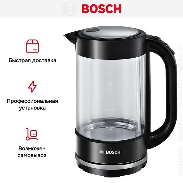 Чайник Bosch TWK70B03 (фото 10) Чайник Bosch TWK70B03 (preview 10)