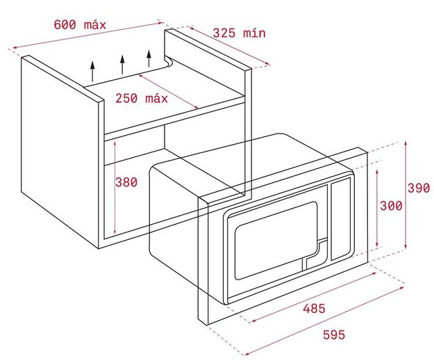 Встраиваемая микроволновая печь Teka ML 820 BI BLACK-SS (preview 3)