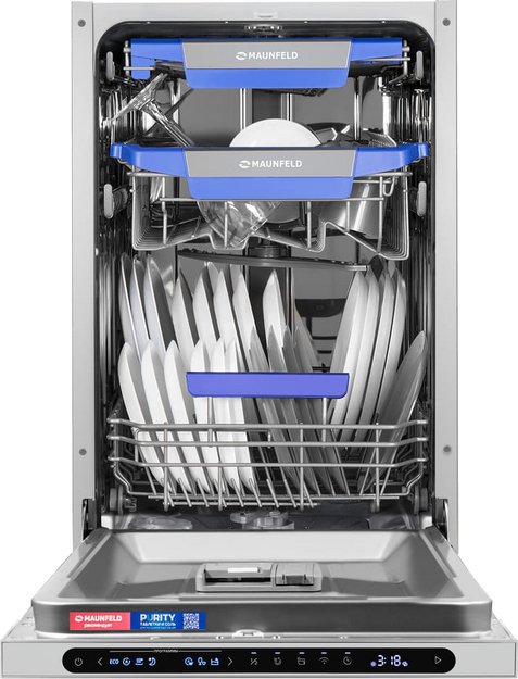 Встраиваемая посудомоечная машина Maunfeld MLP45331T Light Beam Wi-Fi (фото 3) Встраиваемая посудомоечная машина Maunfeld MLP45331T Light Beam Wi-Fi (preview 3)