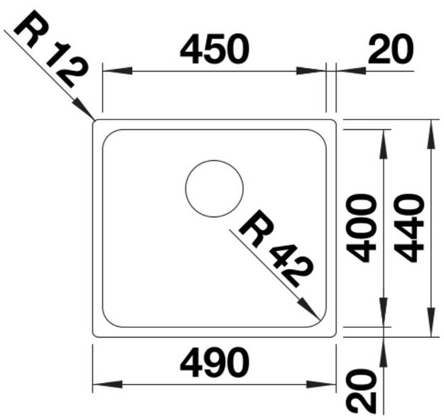 Мойка BLANCO SOLIS 450-IF нержавеющая сталь (preview 3)