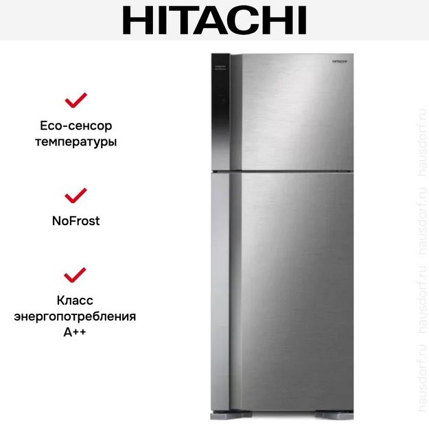 Холодильник Hitachi HRTN7489DFBSLCS (preview 4)