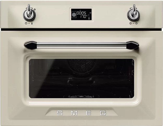 Компактный духовой шкаф с пароваркой Smeg SF4920VCP1 (фото 1) Компактный духовой шкаф с пароваркой Smeg SF4920VCP1 (preview 1)