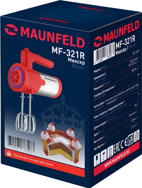 Миксер Maunfeld MF-321R (фото 11) Миксер Maunfeld MF-321R (preview 11)