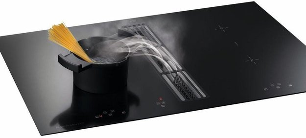 Индукционная варочная панель с вытяжкой Kuppersbusch KMI 8500.0 SR Silver Chrome (preview 3)