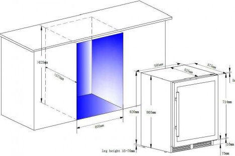 Винный шкаф Climadiff CBU51S2B (preview 11)