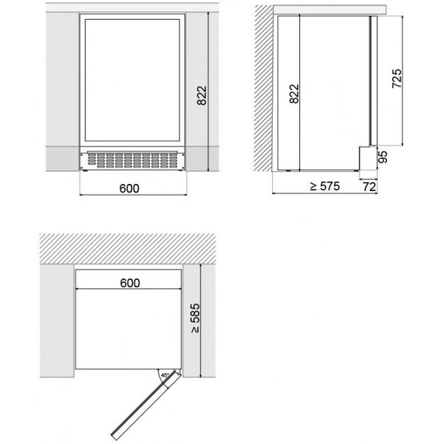 Встраиваемый винный шкаф Pando PVMBP 60-45HD PAR (preview 5)